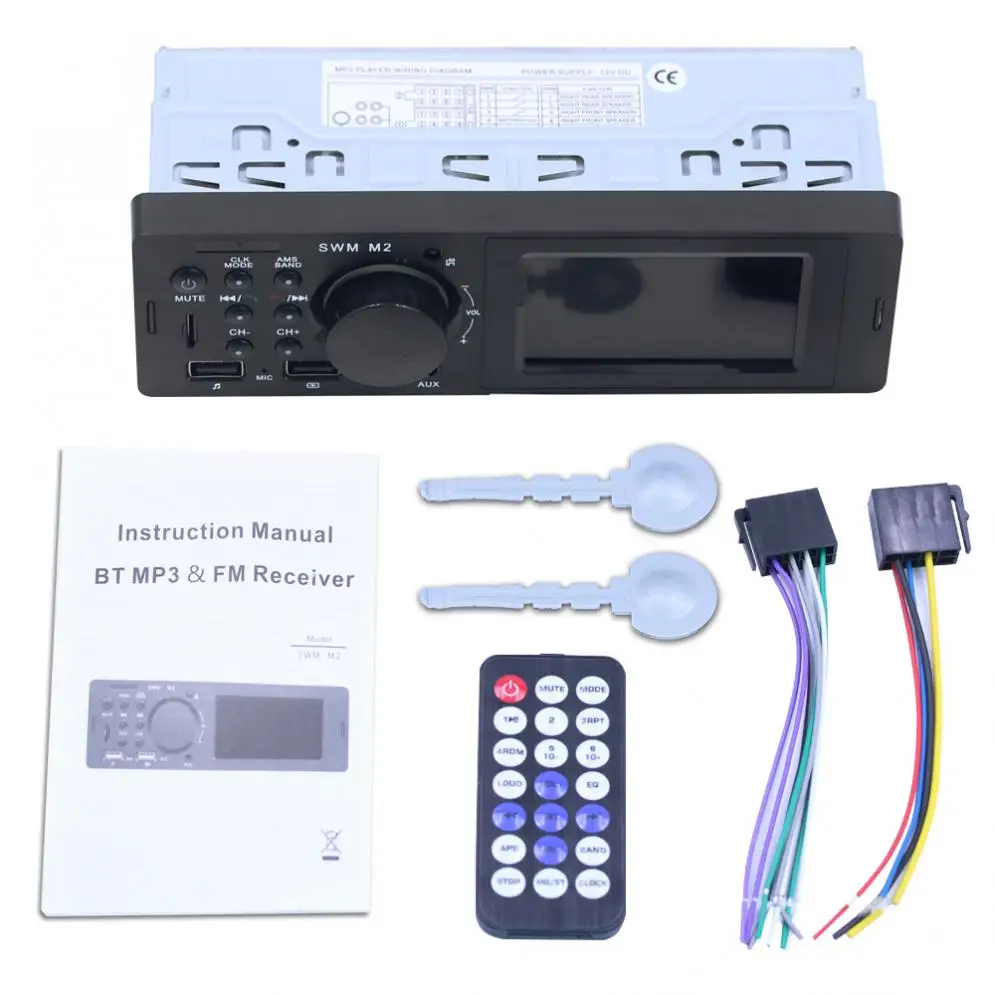 Universal In-Dash 12V Dual USB Bluetooth Car Stereo Radio FM Aux Input MP3 Audio Player with Fast Phone Charging
Universal In-Dash 12V Dual USB Bluetooth Car Stereo Radio FM Aux Input MP3 Audio Player with Fast Phone Charging