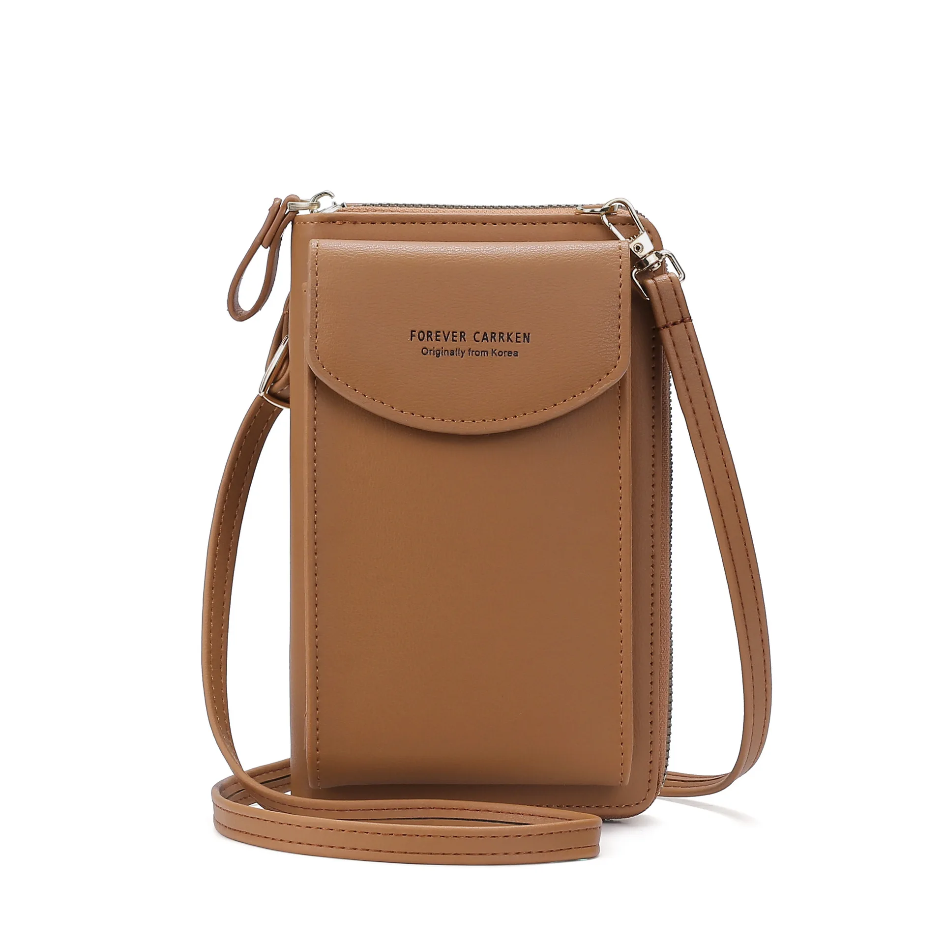 2021 new ladies mobile phone bag Korean version large-capacity flip zipper crossbody double-layer mobile phone bag
2021 new ladies mobile phone bag Korean version large-capacity flip zipper crossbody double-layer mobile phone bag