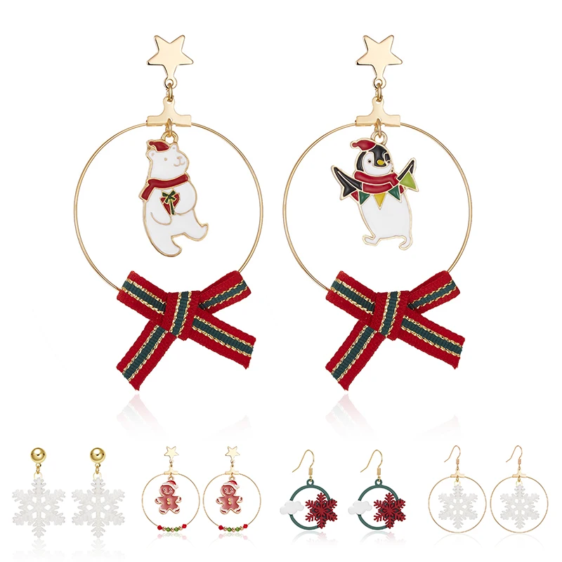 New Christmas Earrings Women Fashion Snowflake Resin Acrylic Earrings Cute Penguin Gingerbread Man Earrings Girls Christmas Gift
New Christmas Earrings Women Fashion Snowflake Resin Acrylic Earrings Cute Penguin Gingerbread Man Earrings Girls Christmas Gift
