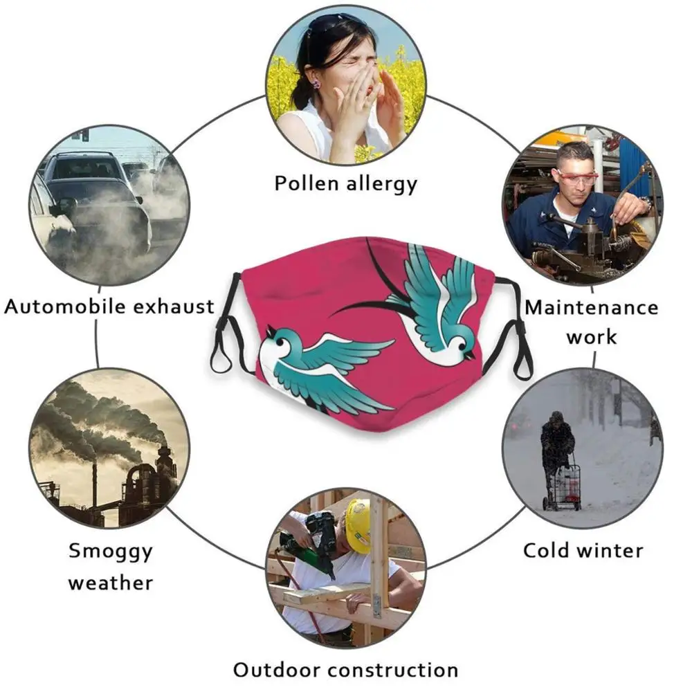 Swallows Pattern Print Reusable Pm2.5 Filter DIY Mouth Mask Kids Swallows Pattern Birds Family Fly Spring Free Nature Animal
Swallows Pattern Print Reusable Pm2.5 Filter DIY Mouth Mask Kids Swallows Pattern Birds Family Fly Spring Free Nature Animal