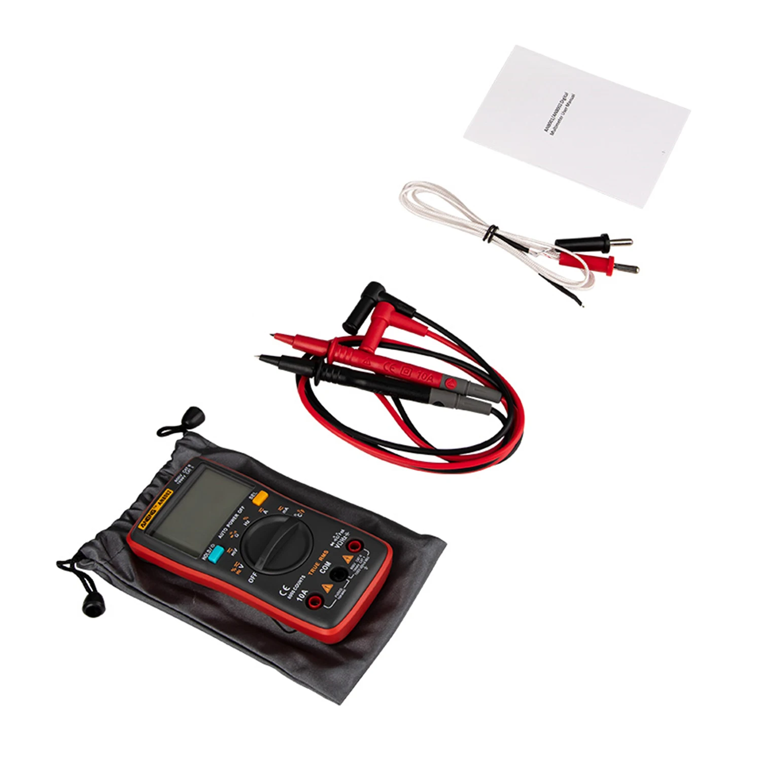 ANENG AN8002 6000 Counts True RMS Multifunctional Digital Multimeter Voltmeter Ammeter Measure Temperature AC/DC Voltage Tester
ANENG AN8002 6000 Counts True RMS Multifunctional Digital Multimeter Voltmeter Ammeter Measure Temperature AC/DC Voltage Tester