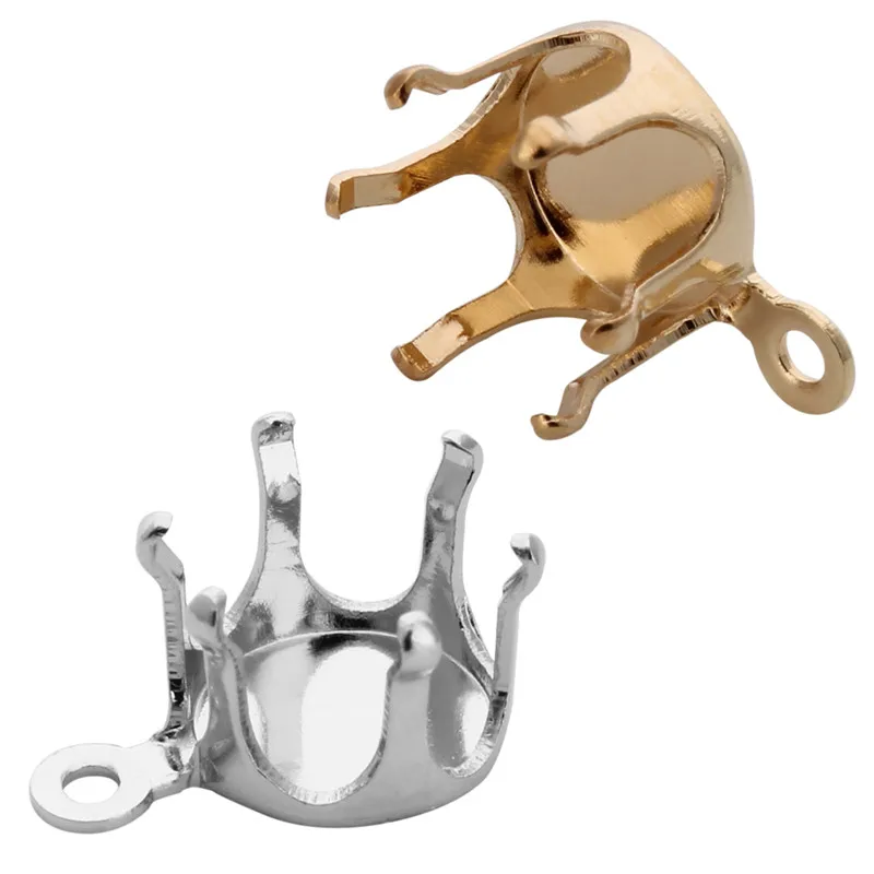 100pcs/lot Gold Silver Blank Claw Base Setting Clasps Charms For Jewelry Making Tools Rhinestone Beads DIY Pendant Findings
100pcs/lot Gold Silver Blank Claw Base Setting Clasps Charms For Jewelry Making Tools Rhinestone Beads DIY Pendant Findings