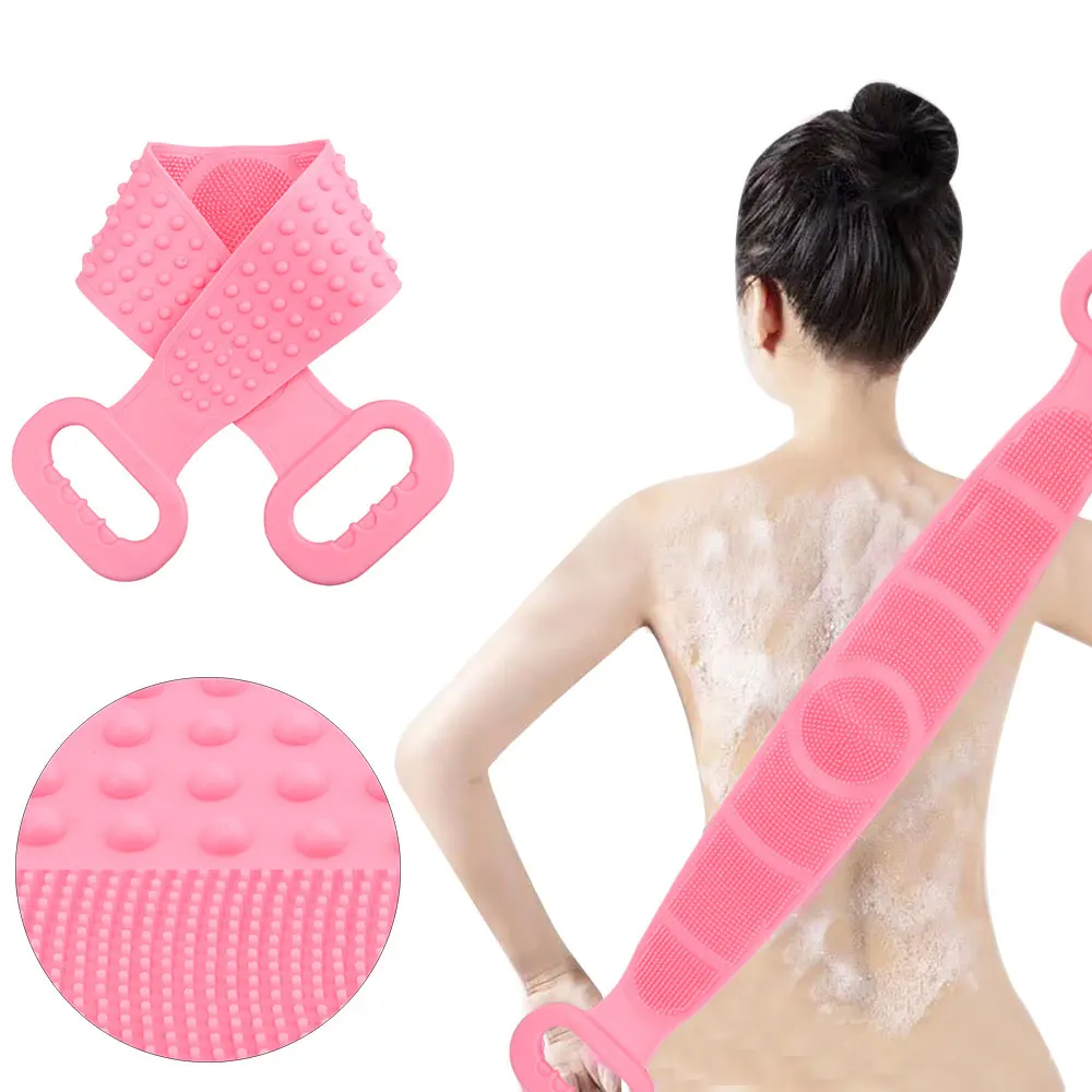 Silicone Body Skin Towel Brush Exfoliating Back Strap Body Scrubber Rubbing Back Mud Peeling Body Massage Shower
Silicone Body Skin Towel Brush Exfoliating Back Strap Body Scrubber Rubbing Back Mud Peeling Body Massage Shower
