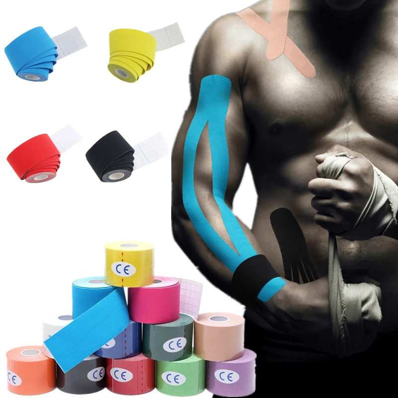 Kinesiology Tape Gym Fitness Elbow Knee Support Pad Elastoplast Sports Safety Heel Protector Self Adhesive Bandage Athletic Wrap 
Kinesiology Tape Gym Fitness Elbow Knee Support Pad Elastoplast Sports Safety Heel Protector Self Adhesive Bandage Athletic Wrap