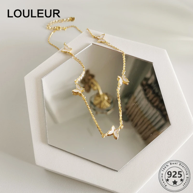 LouLeur Винтаж 925 Серебряное ожерелье эпоксидной смолы бабочка ожерелье для женщин и девочек, хорошее ювелирное изделие, подходящая ко всем сти... 
LouLeur Винтаж 925 Серебряное ожерелье эпоксидной смолы бабочка ожерелье для женщин и девочек, хорошее ювелирное изделие, подходящая ко всем сти...