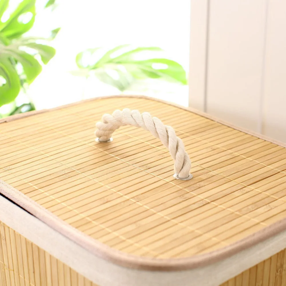Foldable Clothes Storage Basket Household Laundry Dirty Clothes Storage Bucket Bamboo Basket (Khaki) 
Foldable Clothes Storage Basket Household Laundry Dirty Clothes Storage Bucket Bamboo Basket (Khaki)