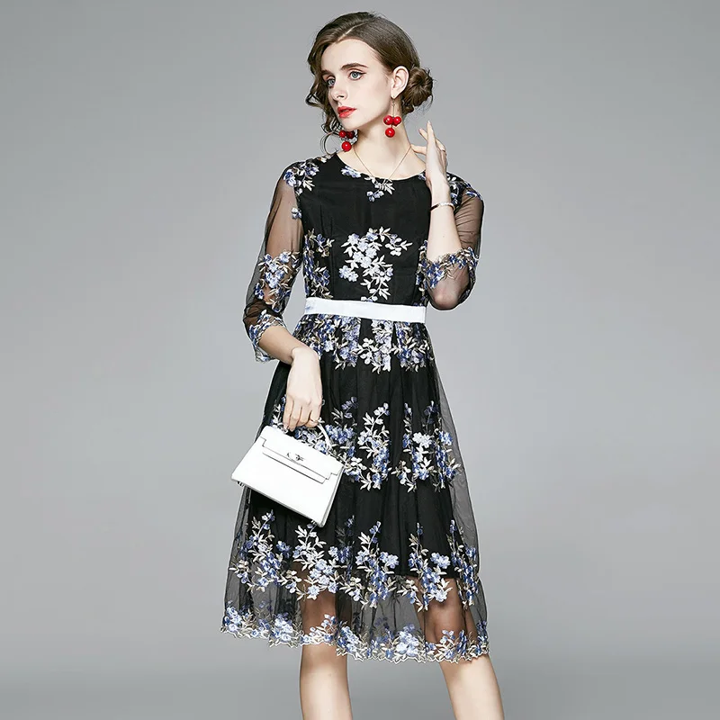 ZUOMAN Women Summer Luxury Embroidery Mesh Dress Festa High Quality Elegant Cocktail Party Robe Femme Floral Designer Vestidos
ZUOMAN Women Summer Luxury Embroidery Mesh Dress Festa High Quality Elegant Cocktail Party Robe Femme Floral Designer Vestidos