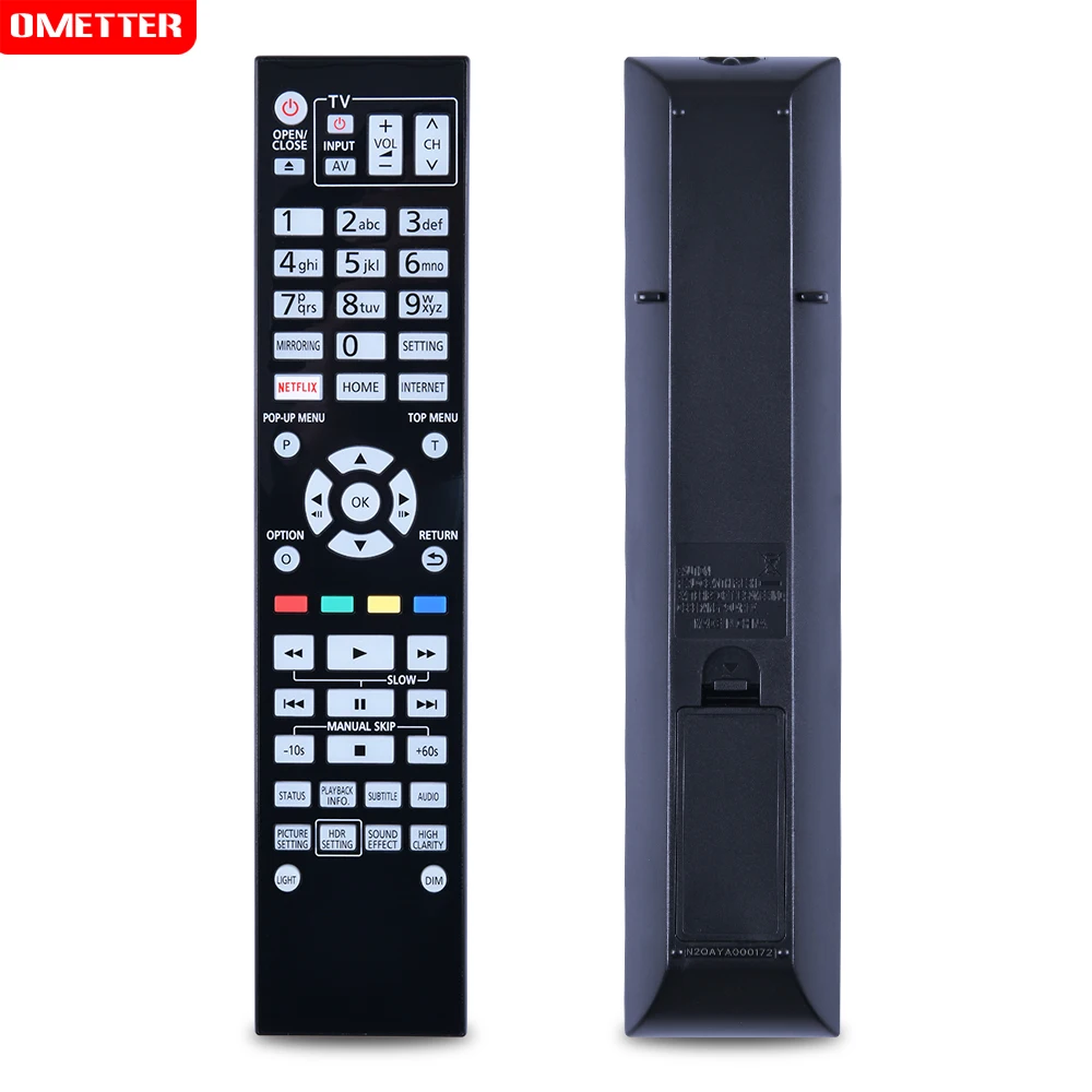 

New N2QAYA000172 Remote Control fits for Panasonic Blu-ray Players DPUB9000EBK DP-UB9000EBK DPUB9000EGK