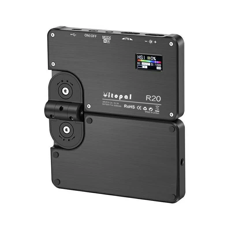 Vitopal R20 20W складной RGB Карманный видео светильник для видео/Youtube/Vlog фотостудии |