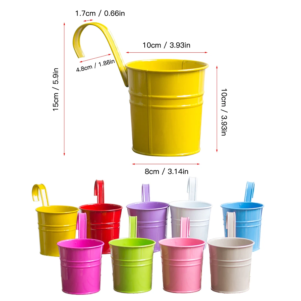 10pcs Metal Flower Hanging Flower Pot Hook Wall Removable Candy Color Iron Bucket Tin Garden Balcony Hanging Succulent
10pcs Metal Flower Hanging Flower Pot Hook Wall Removable Candy Color Iron Bucket Tin Garden Balcony Hanging Succulent