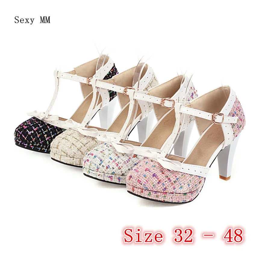 Женские туфли на высоком каблуке; Туфли-лодочки на платформе; женские туфли на высоком каблуке для вечеринок; маленькие и большие размеры 32, ...
Женские туфли на высоком каблуке; Туфли-лодочки на платформе; женские туфли на высоком каблуке для вечеринок; маленькие и большие размеры 32, ...