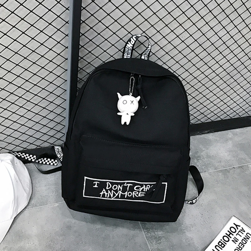 Canvas Backpack Harajuku Style Women Backpack Doll Pendant Shoulder Bag High Quality Girl School Backpack Mochila Bagpack
Canvas Backpack Harajuku Style Women Backpack Doll Pendant Shoulder Bag High Quality Girl School Backpack Mochila Bagpack