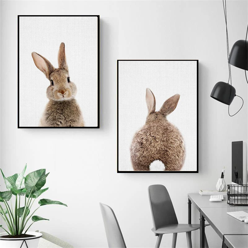 Nordic Minimalist Bunny Rabbit Tail Woodland Animal Wall Art Poster and Print Canvas Painting Wall Art Picture for Living Room
Nordic Minimalist Bunny Rabbit Tail Woodland Animal Wall Art Poster and Print Canvas Painting Wall Art Picture for Living Room