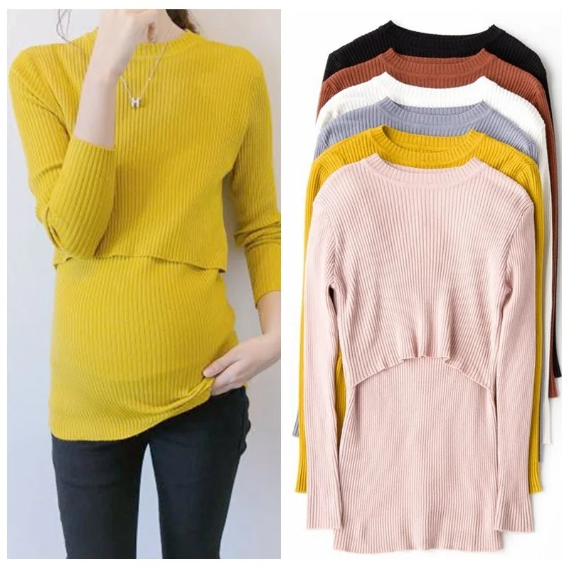 High Quality Maternity Nursing Sweater Autumn Winter Maternity Nursing Knitted Sweatshirt For Pregnant Women Breastfeeding Tops
High Quality Maternity Nursing Sweater Autumn Winter Maternity Nursing Knitted Sweatshirt For Pregnant Women Breastfeeding Tops