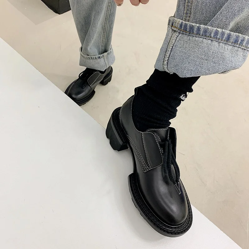 british style brand shoes platform classic shoes women lace up cross-tied thick high heel creepers women pumps heel shoes woman
british style brand shoes platform classic shoes women lace up cross-tied thick high heel creepers women pumps heel shoes woman