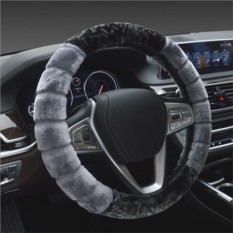 Winter Super Soft Plush Car Steering Wheel Cover Universal Warm Faux Fur Auto Handlebar on the Steering-Wheel M37-38cm
Winter Super Soft Plush Car Steering Wheel Cover Universal Warm Faux Fur Auto Handlebar on the Steering-Wheel M37-38cm