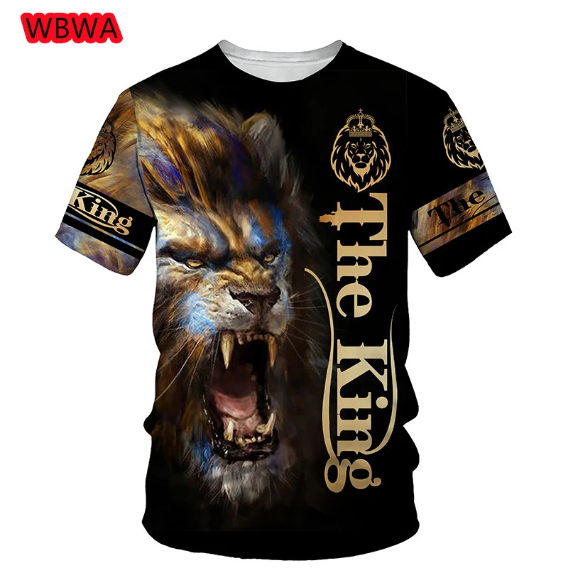 WBWA The Lion King 3D Print Men T-shirt 2021 Summer New O Neck Short Sleeve Tees Tops 3D Style Male Clothes Fashion Casual T-shi
WBWA The Lion King 3D Print Men T-shirt 2021 Summer New O Neck Short Sleeve Tees Tops 3D Style Male Clothes Fashion Casual T-shi