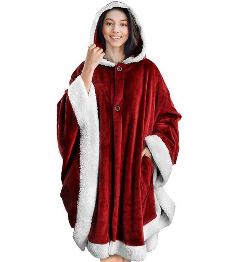 Soft Fleece Blanket Hoodie Cloak Super Soft Microfiber Plush Wearable Blanket Sweatshirt Solid Winter Warm Cloak plush cape
Soft Fleece Blanket Hoodie Cloak Super Soft Microfiber Plush Wearable Blanket Sweatshirt Solid Winter Warm Cloak plush cape
