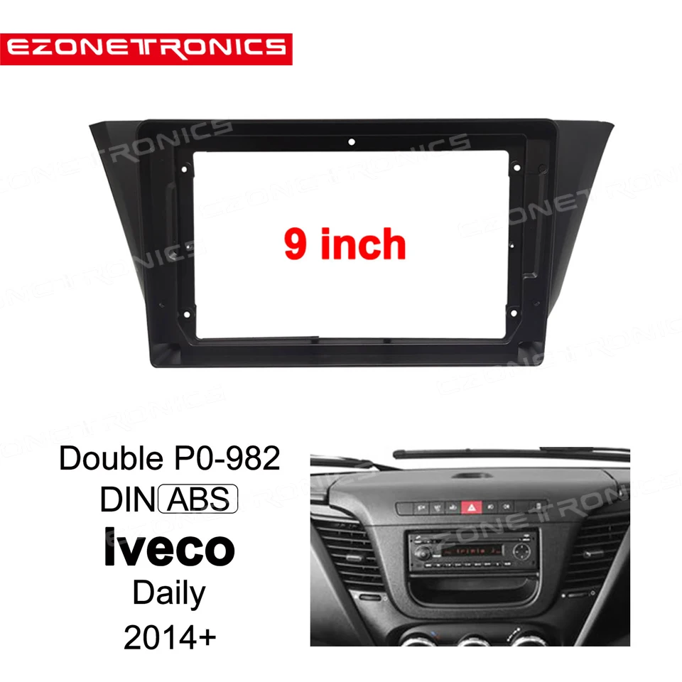 2din -1Din Car DVD Frame Audio Fitting Adaptor Dash Trim Kits Facia Panel 9 inch For Iveco Daily 2014+ Double Din Radio Player
2din -1Din Car DVD Frame Audio Fitting Adaptor Dash Trim Kits Facia Panel 9 inch For Iveco Daily 2014+ Double Din Radio Player