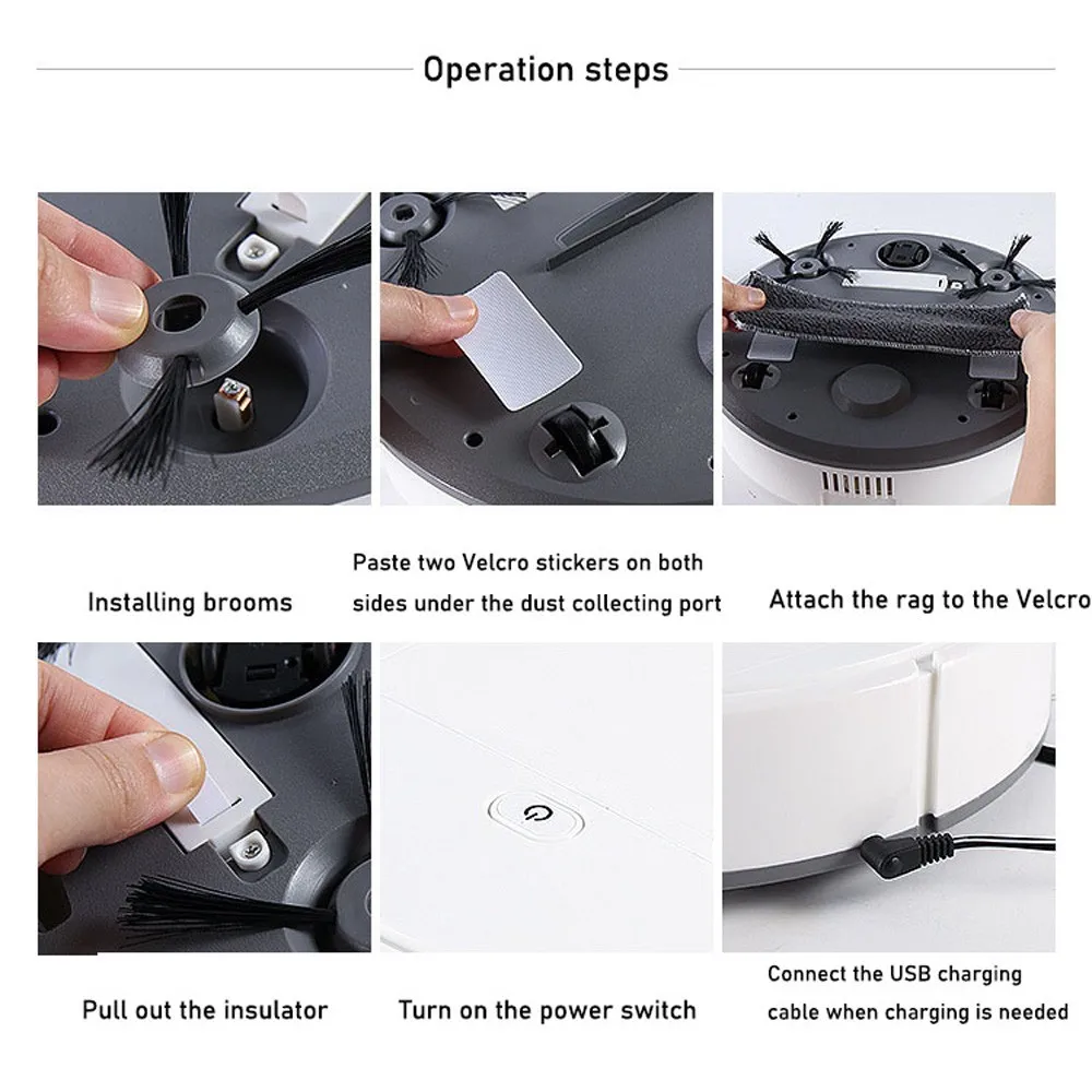 Robot Vacuum Cleaner Cross-Border Small Household Appliances Charging Cleaning Machine Automatic Vacuum Cleaner Smart Sweeper
Robot Vacuum Cleaner Cross-Border Small Household Appliances Charging Cleaning Machine Automatic Vacuum Cleaner Smart Sweeper