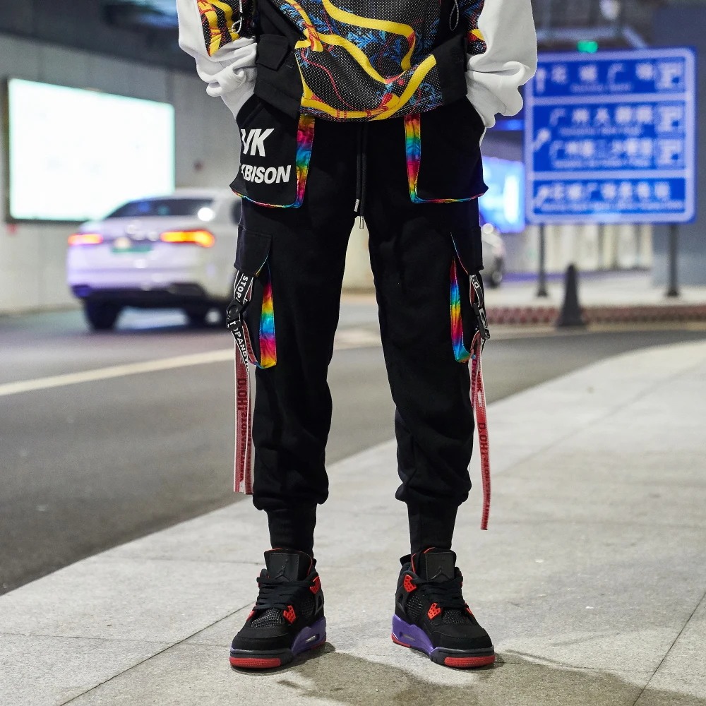 Men's Hip Hip Cargo Pants Streetwear Japanese Harajuku Jogger Baggy Sweatpant RibbonHarem Pants Trousers Love Embroidery
Men's Hip Hip Cargo Pants Streetwear Japanese Harajuku Jogger Baggy Sweatpant RibbonHarem Pants Trousers Love Embroidery