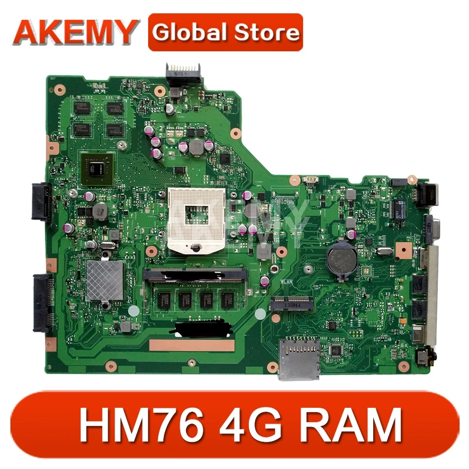 Akemy Laptop Motherboard for ASUS X75VB X75VD X75VC X75VCP X75VD1 X75V Mainboard HM76 4G RAM GT610M Support i3 i5 i7 cpu
Akemy Laptop Motherboard for ASUS X75VB X75VD X75VC X75VCP X75VD1 X75V Mainboard HM76 4G RAM GT610M Support i3 i5 i7 cpu
