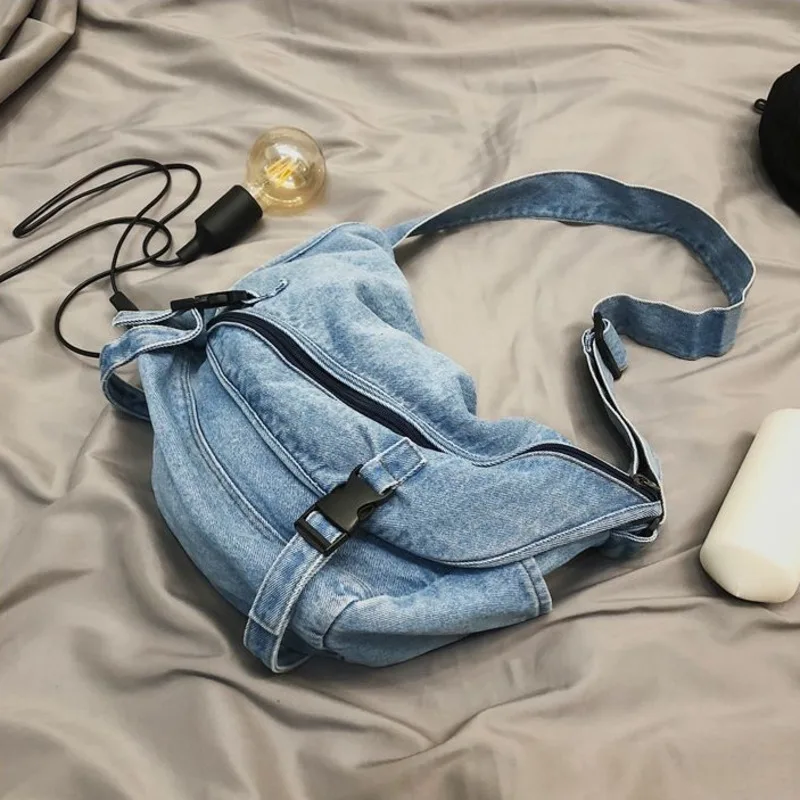 Denim Bag Women's Bag Large Capacity One Shoulder Bag Messenger Bag College Students Cowboy Leisure Bag Denim Tote Bag
Denim Bag Women's Bag Large Capacity One Shoulder Bag Messenger Bag College Students Cowboy Leisure Bag Denim Tote Bag