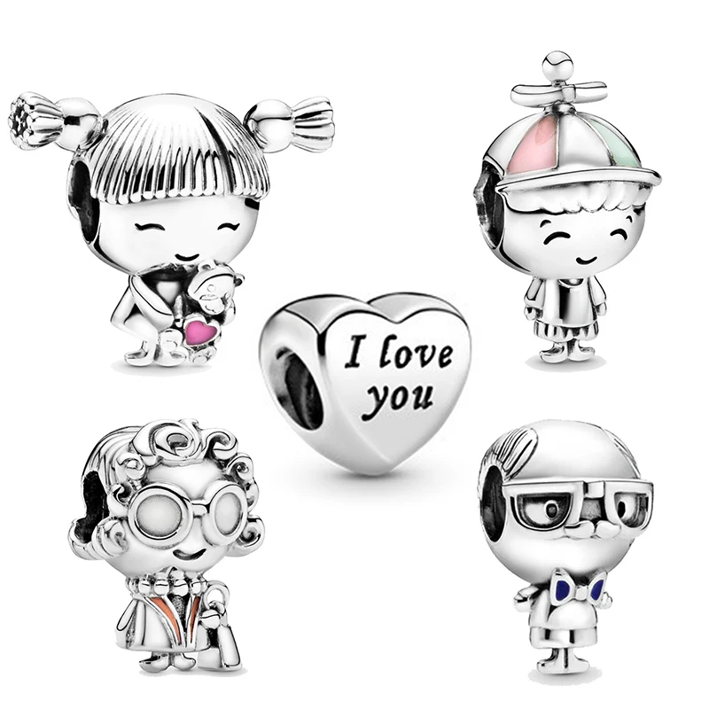 2Pcs/Lot Family Series Boy Girl Grandparents Beads Pendant Fit Original Brand Charm Bracelets Necklaces for Women Jewelry Making
2Pcs/Lot Family Series Boy Girl Grandparents Beads Pendant Fit Original Brand Charm Bracelets Necklaces for Women Jewelry Making