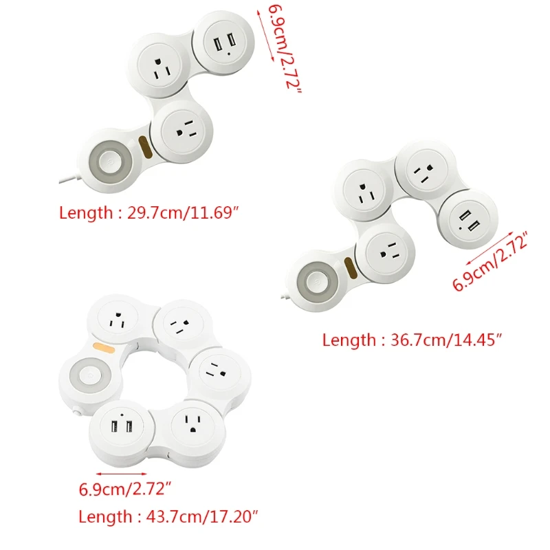 1 pcs US 3/4/5 digits flexible and flexible American standard creative rotating power strip SB charging strip power strip
1 pcs US 3/4/5 digits flexible and flexible American standard creative rotating power strip SB charging strip power strip