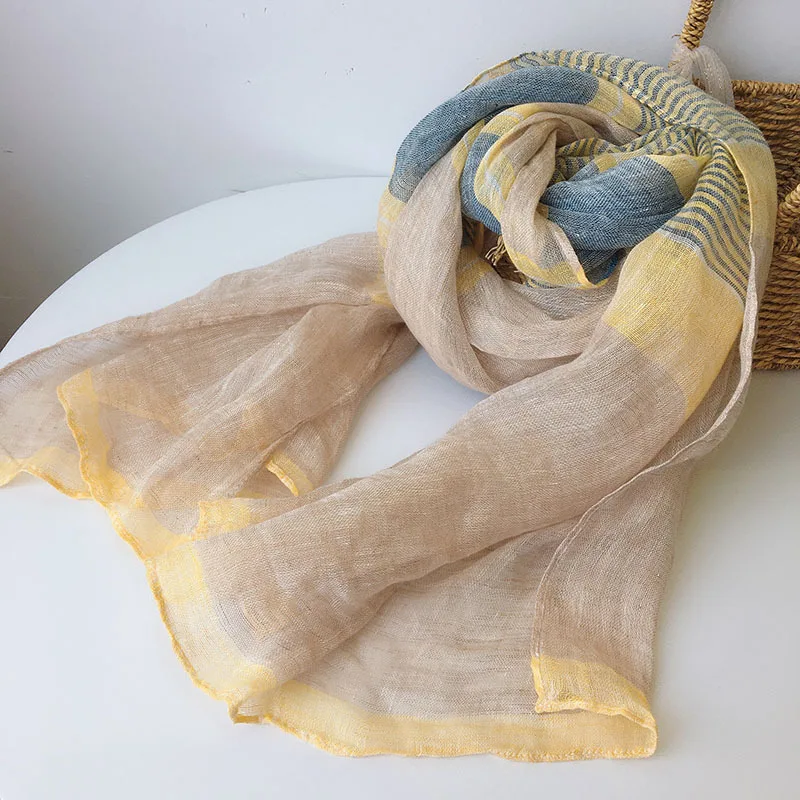 cotton Linen Stripes Scarf shawl Spring and Autumn Summer Sun Shade Multifunction Casual Scarves
cotton Linen Stripes Scarf shawl Spring and Autumn Summer Sun Shade Multifunction Casual Scarves