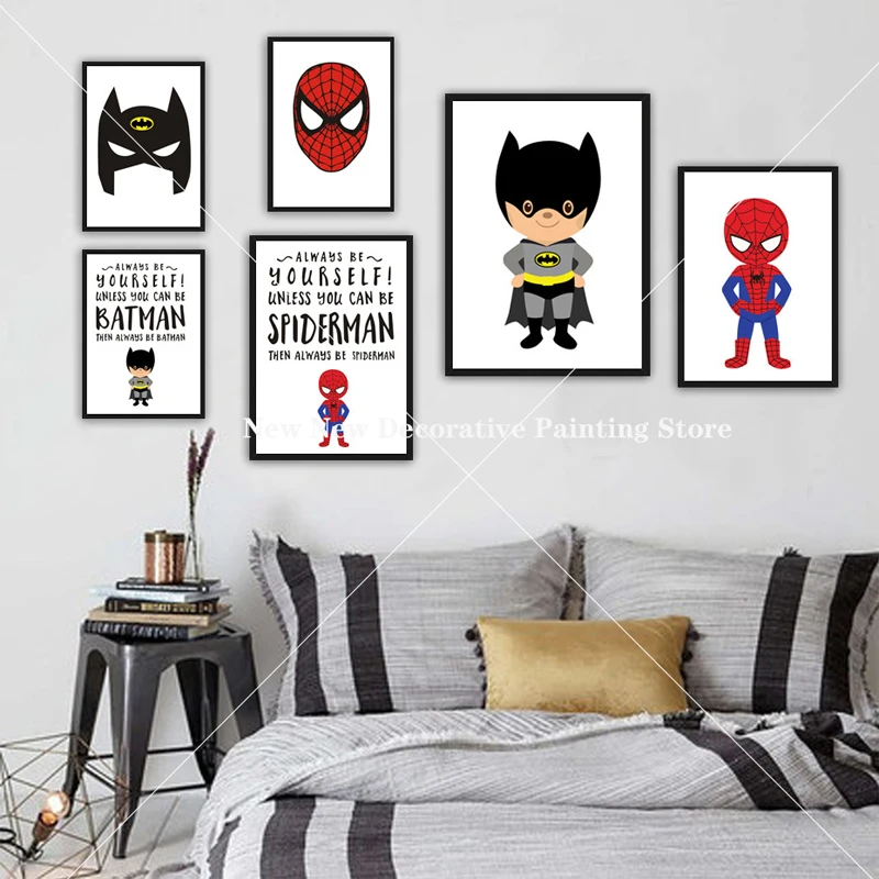 Marvel Avengers cartoon canvas painting wall art posters and prints print canvas pictures children's room home decor kids gifts
Marvel Avengers cartoon canvas painting wall art posters and prints print canvas pictures children's room home decor kids gifts