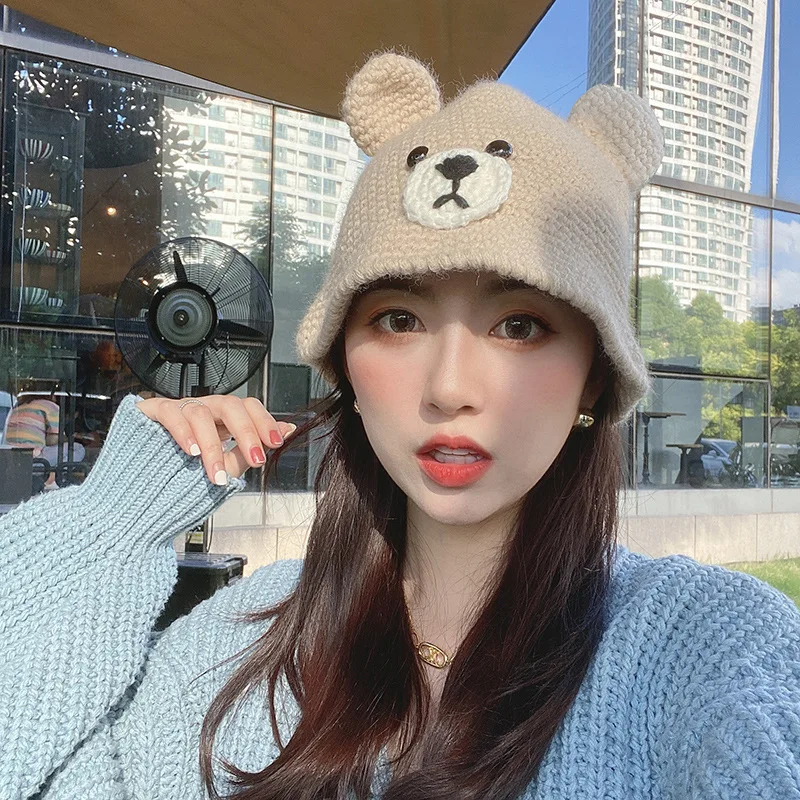 2020 New Autumn And Winter Women's Hand-knitted Bear Fisherman Hat Women Korean Version Of Wild Cute Ear Warm Woolen Wat
2020 New Autumn And Winter Women's Hand-knitted Bear Fisherman Hat Women Korean Version Of Wild Cute Ear Warm Woolen Wat