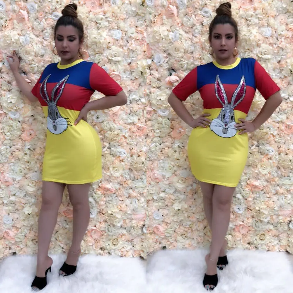 Ursuper 2021 Summer Sexy Graceful European and American Women's Sequined Cartoon Avatar round Neck One-Step Dress
Ursuper 2021 Summer Sexy Graceful European and American Women's Sequined Cartoon Avatar round Neck One-Step Dress