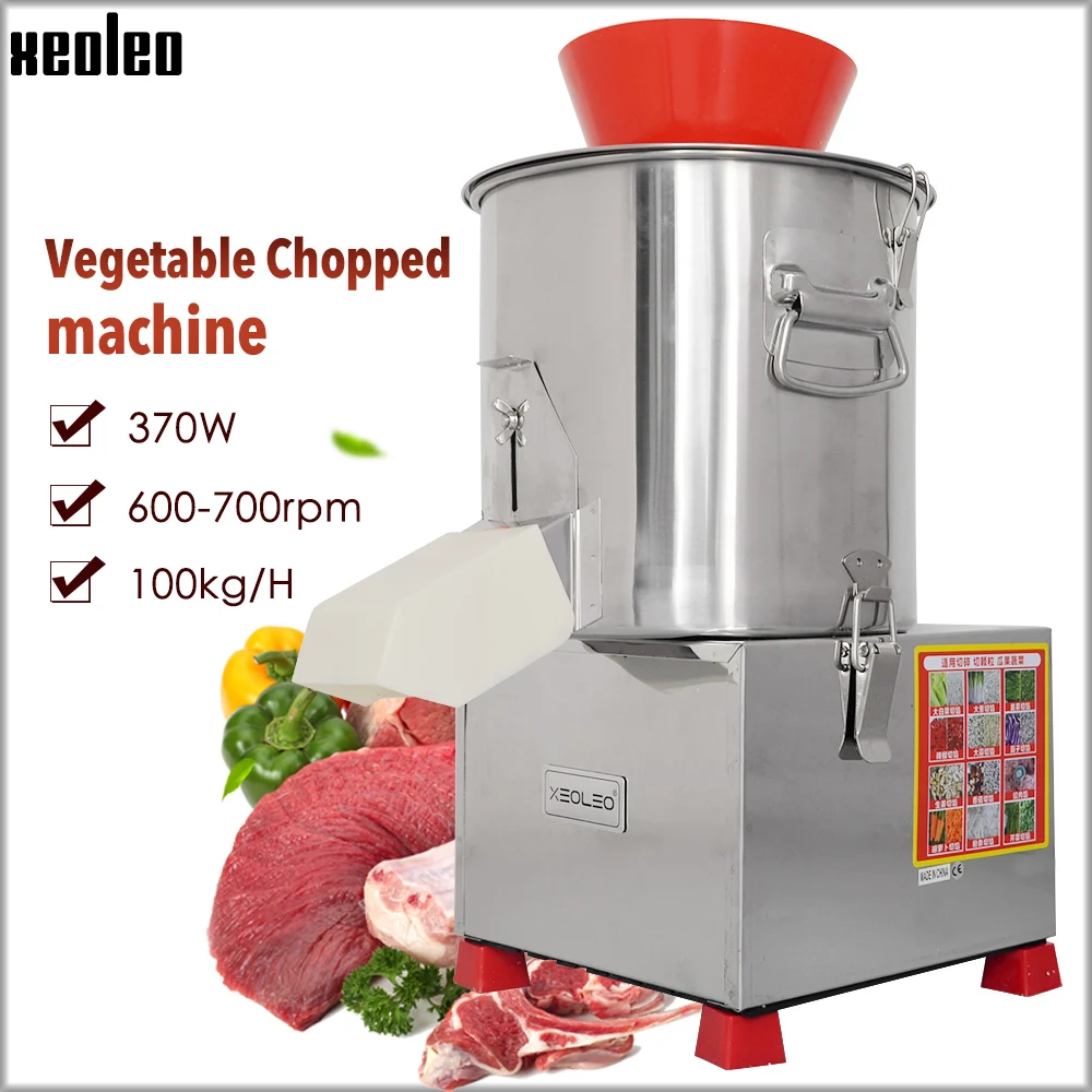 

XEOLEO 100kg/h Garlic shredder Vegetable Chopped machine Shredding Machine Stainless steel Meat/Pepper/Ginger/celery grinder