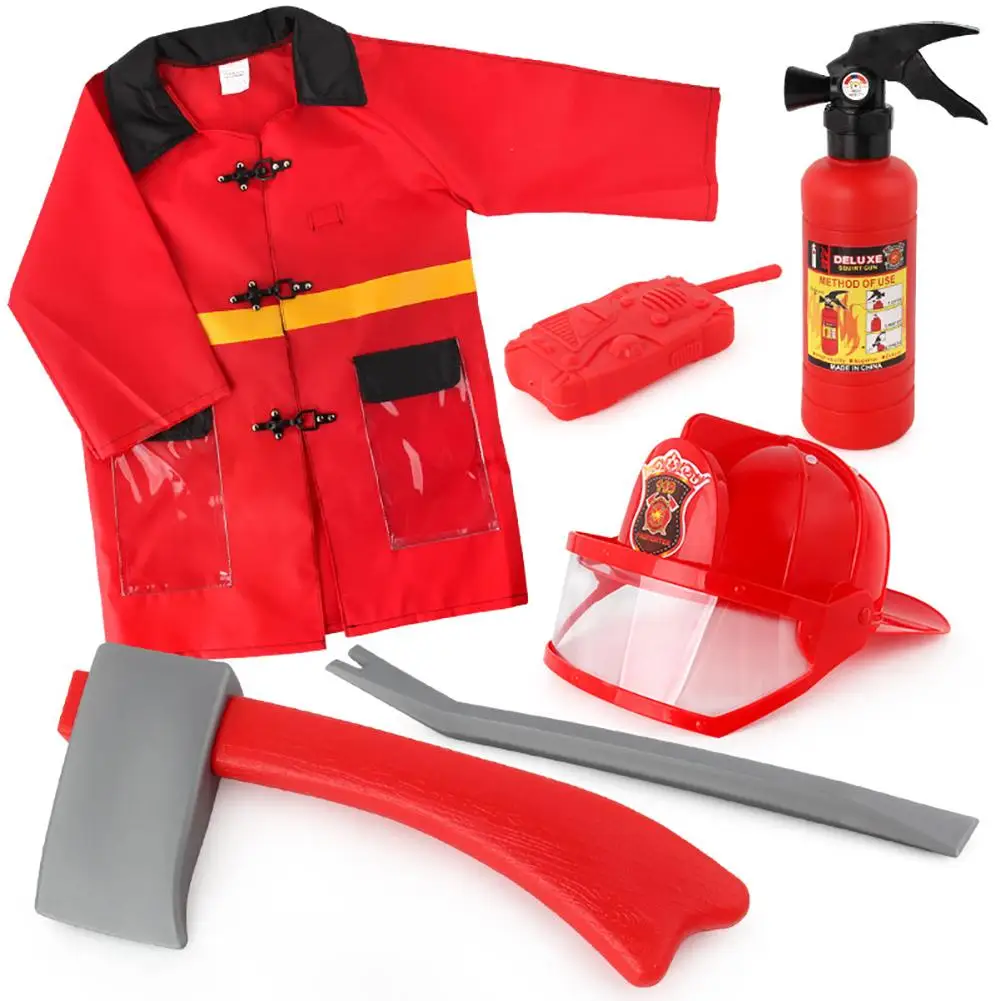 Kids Pull-Type Fire Extinguisher Water Gun Cap Firefighting Suit Beach Play Toys Educational Toy For Boys Gift
Kids Pull-Type Fire Extinguisher Water Gun Cap Firefighting Suit Beach Play Toys Educational Toy For Boys Gift