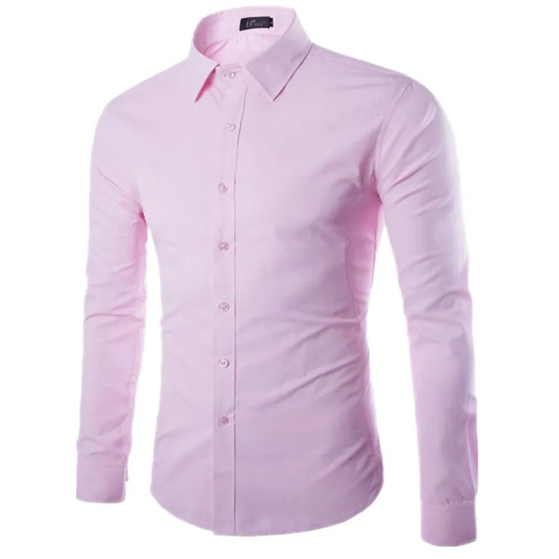 My Loddy New Long Sleeve Slim Fit Lapel Pure Color Men's Comfy Blouse Casual Business Dress Shirts Wedding Male Tuxedo Shirt
My Loddy New Long Sleeve Slim Fit Lapel Pure Color Men's Comfy Blouse Casual Business Dress Shirts Wedding Male Tuxedo Shirt