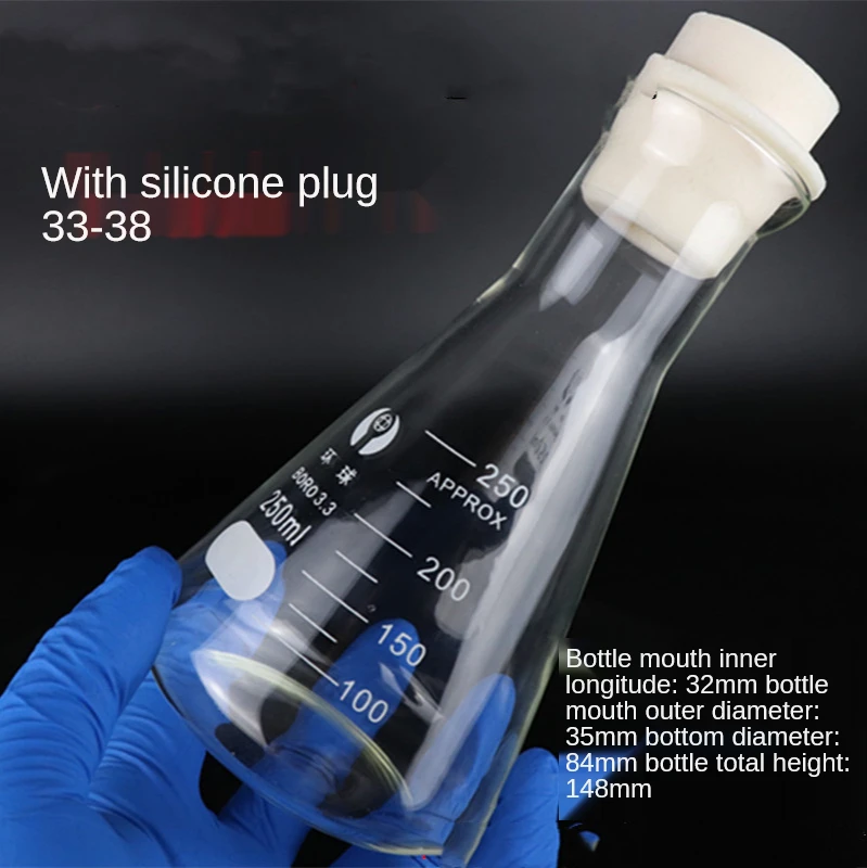 Wide Mouth Glass Erlenmeyer Erlenmeyer Flask 50/100/150//250/500/1000ML Laboratory Supplies Borosilicate Flask
Wide Mouth Glass Erlenmeyer Erlenmeyer Flask 50/100/150//250/500/1000ML Laboratory Supplies Borosilicate Flask