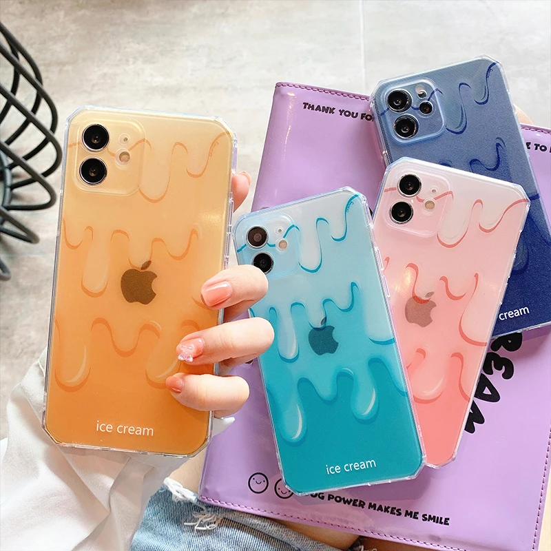Colorful Gradient ice Cream Clear Phone Case For iPhone 13 Pro Max 12 11 X XS XR 7 8 Plus Fashion Soft TPU Shockproof Back Cover
Colorful Gradient ice Cream Clear Phone Case For iPhone 13 Pro Max 12 11 X XS XR 7 8 Plus Fashion Soft TPU Shockproof Back Cover