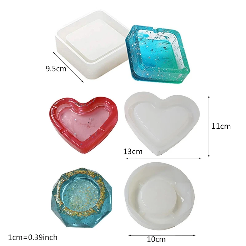 3 Pcs Square Heart Rhombus Shape Ashtray Mold Epoxy Resin Silicone Molds for DIY Casting Mold Ashtray Mold for Resin
3 Pcs Square Heart Rhombus Shape Ashtray Mold Epoxy Resin Silicone Molds for DIY Casting Mold Ashtray Mold for Resin