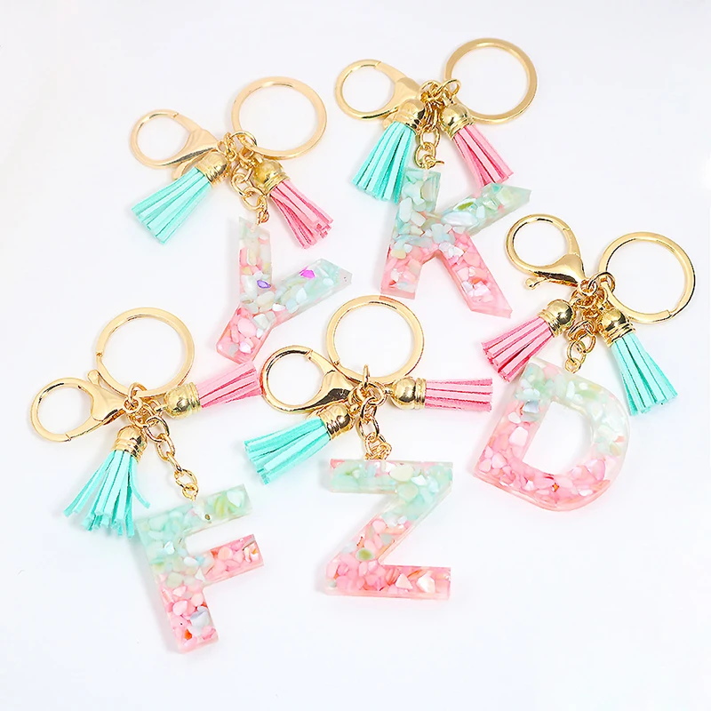 1PCS Fashion Pendant Tassel Keychains for Keys Women Jewelry A-Z Letters Initial Resin Handbag Pendant Cute Keychain Gifts
1PCS Fashion Pendant Tassel Keychains for Keys Women Jewelry A-Z Letters Initial Resin Handbag Pendant Cute Keychain Gifts