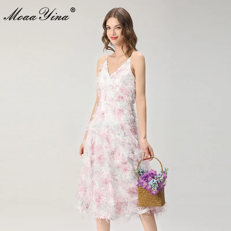 MoaaYina женские пляжный отдых вечерние платье Vestidos с v-образным вырезом платье на бретельках с принтом в виде сексуальное миди платье 2021 модное...
MoaaYina женские пляжный отдых вечерние платье Vestidos с v-образным вырезом платье на бретельках с принтом в виде сексуальное миди платье 2021 модное...