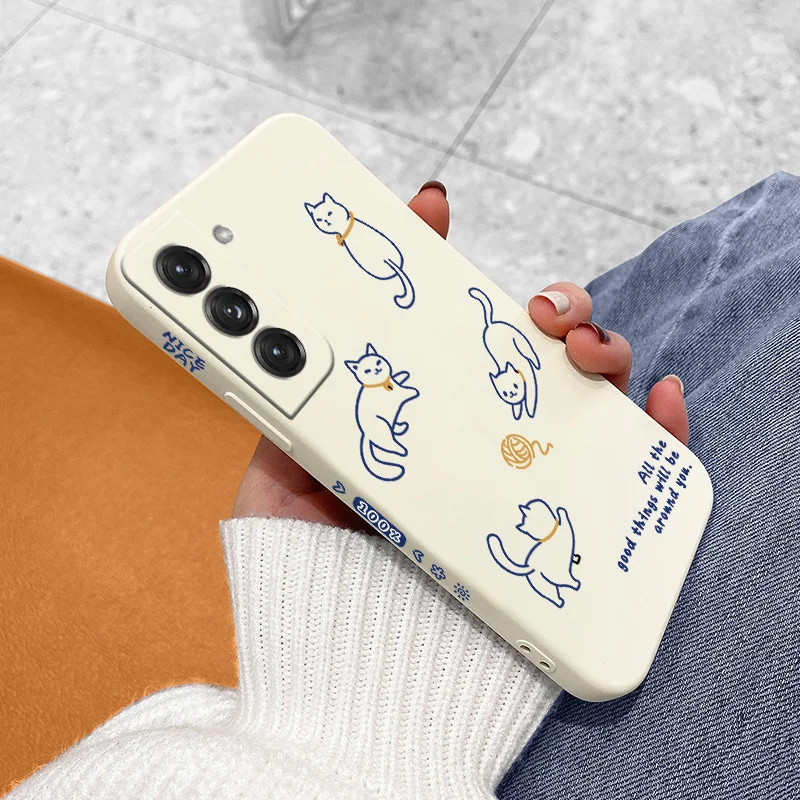 

Cat Duck Phone Case For Samsung Galaxy S22 S21 S20 FE S10 Note 20 10 Ultra Plus A72 A52 A42 A32 A71 A51 A41 A31 A21S 4G 5G Cover