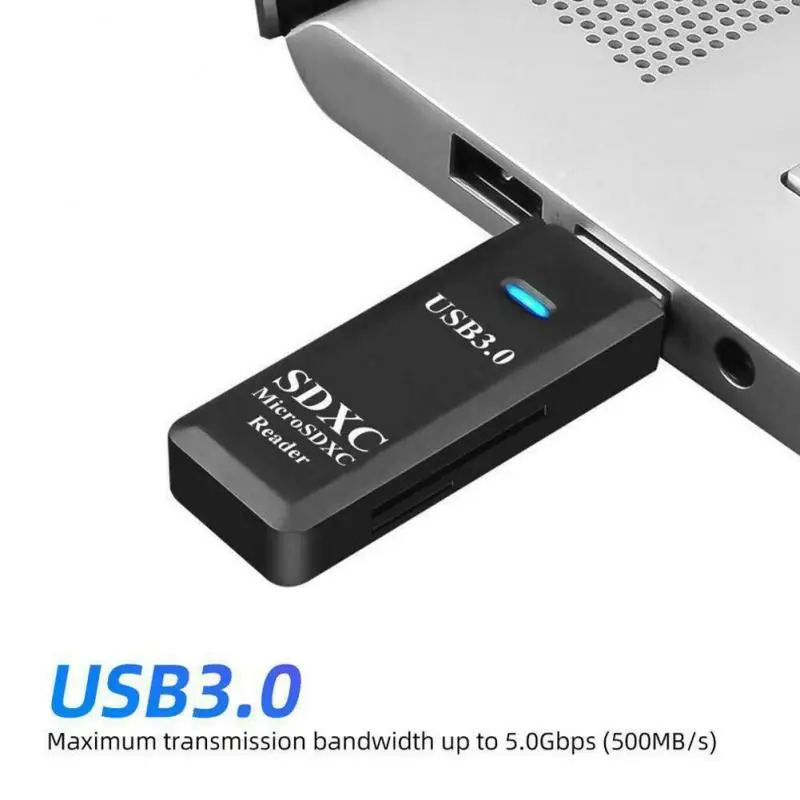 

2-в-1 Супер Скорость USB 3,0 памяти SD кард-ридер адаптер объектива для камер Micro SD карта SDXC T-Flash TF мини-устройство чтения карт памяти адаптер Пряма...