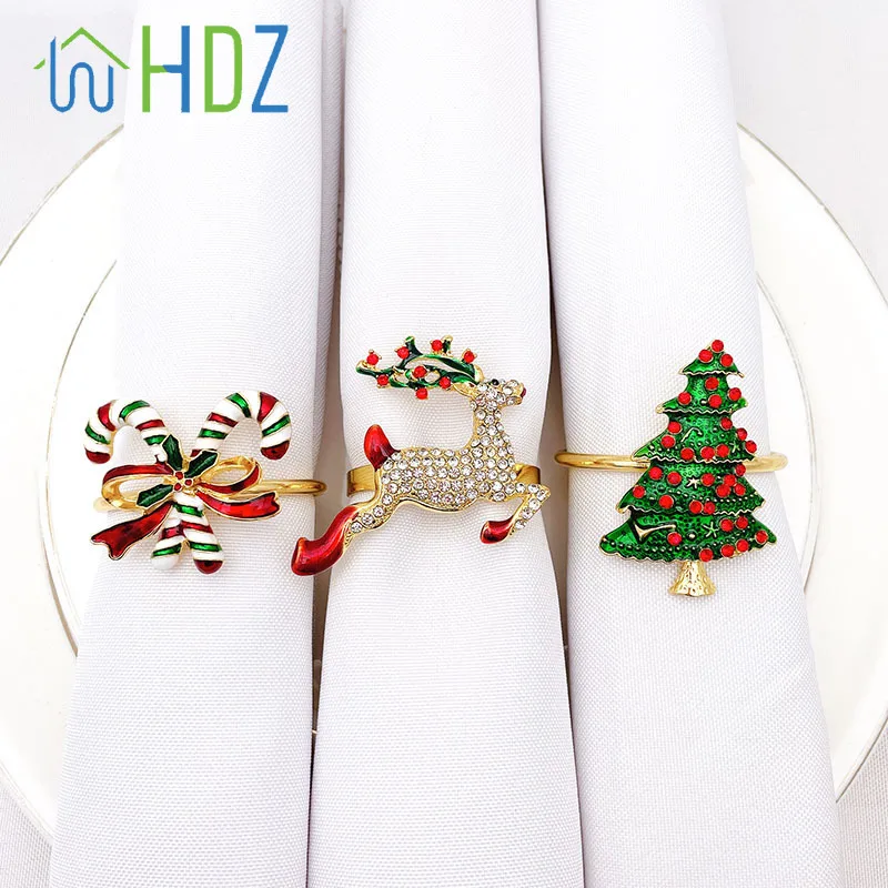 6 Pieces Christmas Alloy Metal Napkin Rings Wreath Napkin Ring Elk Deer Napkin Ring for Christmas Dinner Table Wedding Decor 
6 Pieces Christmas Alloy Metal Napkin Rings Wreath Napkin Ring Elk Deer Napkin Ring for Christmas Dinner Table Wedding Decor