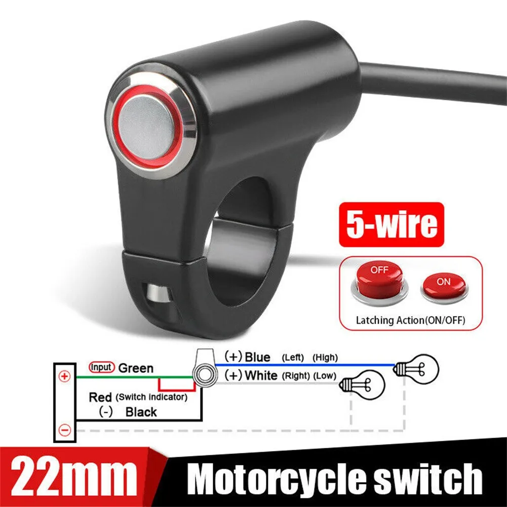 7/8" 22mm LED Motorcycle Handlebar Headlight Switch Fog Light ON OFF Waterproof Electric Bike Interrupteur Moto
7/8" 22mm LED Motorcycle Handlebar Headlight Switch Fog Light ON OFF Waterproof Electric Bike Interrupteur Moto