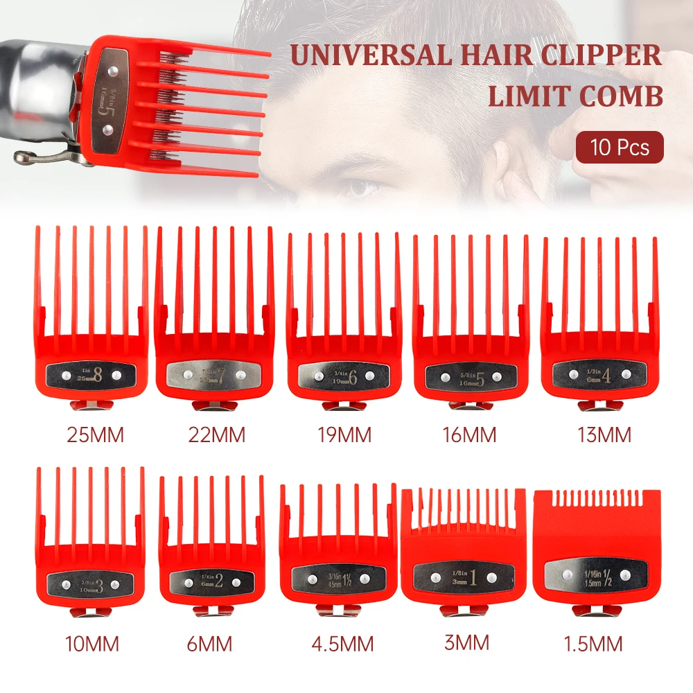 CestoMen New 10 Pcs/lot Barber Clipper Limit Comb Hair Guards Comb Electric Trimmer Cutting Tools Universal Clipper Limit Combs
CestoMen New 10 Pcs/lot Barber Clipper Limit Comb Hair Guards Comb Electric Trimmer Cutting Tools Universal Clipper Limit Combs