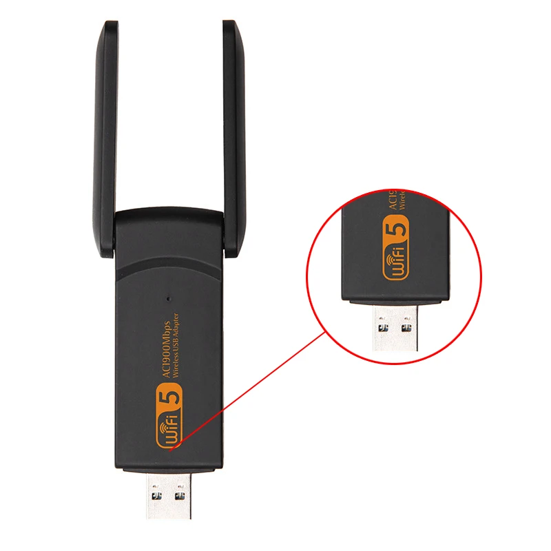 1900Mbps Wireless WIFI Adapter with Antenna USB3.0 Dual Band 802.11Acbgn 2.4G/5GHz Gigabit for Laptop Desktop Computer
1900Mbps Wireless WIFI Adapter with Antenna USB3.0 Dual Band 802.11Acbgn 2.4G/5GHz Gigabit for Laptop Desktop Computer