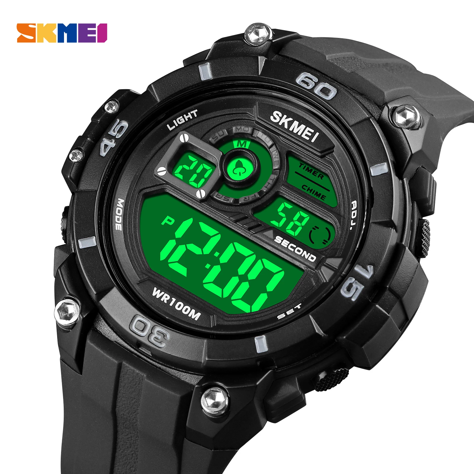 Men Digital Watch Casual 100M Waterproof Outdoor Sport Watches SKMEI Brand Vintage Men LED Electronic Wristwatch Clock Male 1756
Men Digital Watch Casual 100M Waterproof Outdoor Sport Watches SKMEI Brand Vintage Men LED Electronic Wristwatch Clock Male 1756