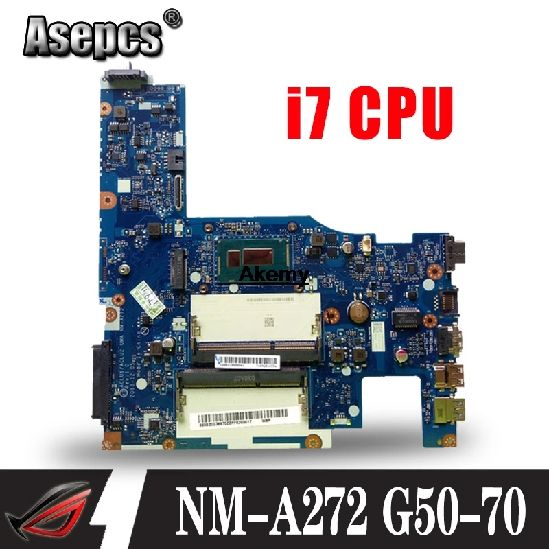 ACLU1/ACLU2 NM A272 материнская плата для ноутбука lenovo G50 70 Z50 70M i7 Процессор Тесты