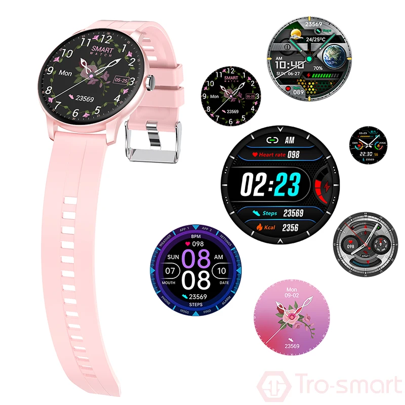 Смарт-часы Z2 для мужчин и женщин электронные круглые с фитнес-трекером Android IOS |